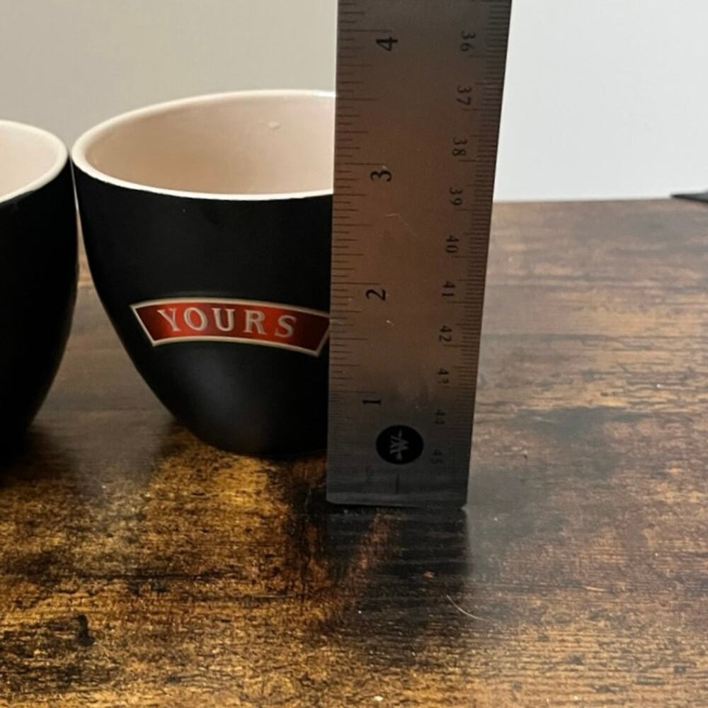 Baileys Irish Cream Mine and Yours Ceramic Cups Set of 2 Preowned - Picture 6 of 8